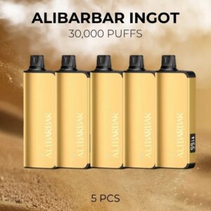 5 PCS – Alibarbar Ingot 30000 Puffs