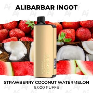 Alibarbar Ingot 9000 Puffs Strawberry Coconut Watermelon