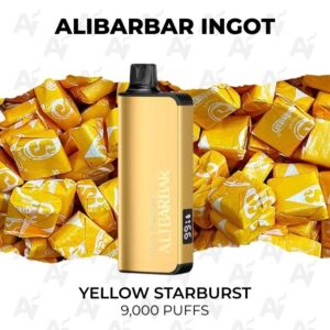 Alibarbar Ingot 9000 Puffs Yellow Starburst