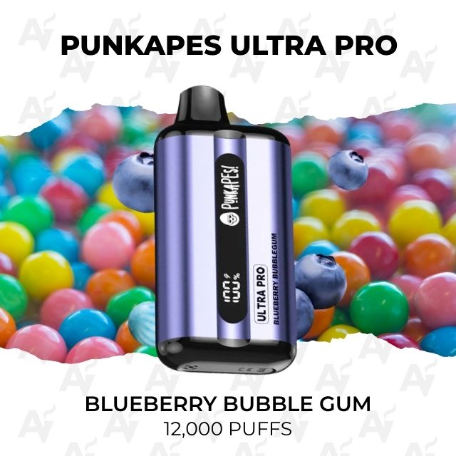 Punkapes Ultra Pro Blueberry Raspbery Bubble Gum 12000 Puffs