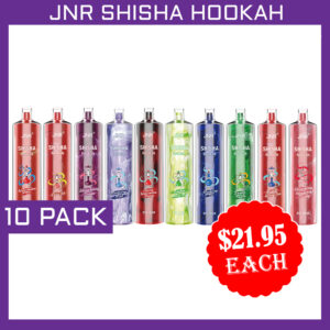JNR SHISHA HOOKAH – 12000 PUFFS – 10 PACK