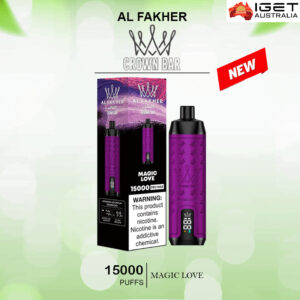 ALFAKHER CROWN BAR – MAGIC LOVE – 15000 PUFFS