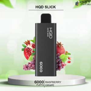HQD SLICK RASPBERRY GRAPE  – 6000 PUFFS