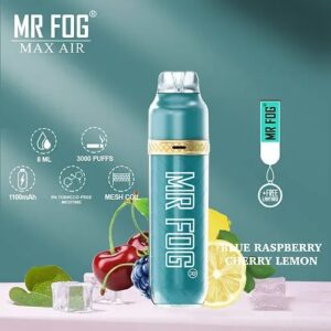MR FOG BLUEBERRY RASPBERRY CHERRY LEMON – 3600 PUFFS