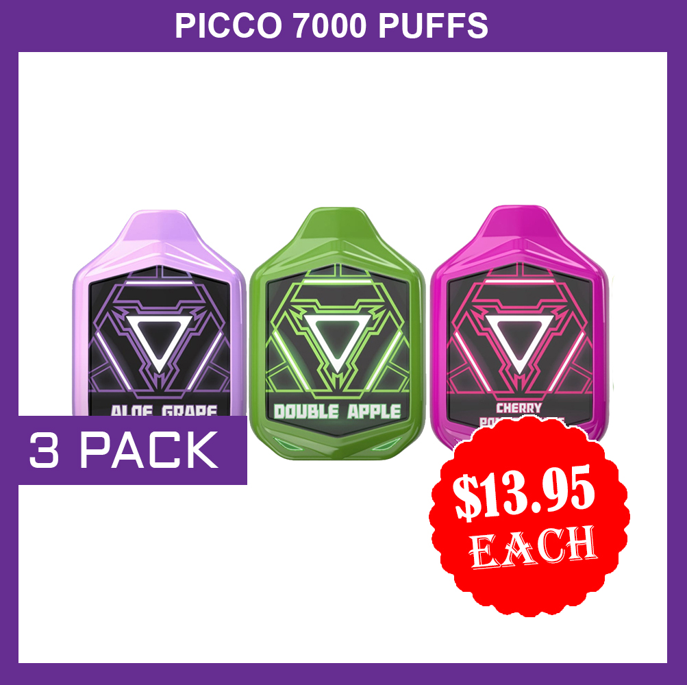 PICCO 7000 PUFFS – 3 PACK