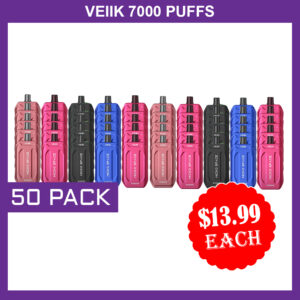 VEIIK 7000 PUFFS – 50 PACK