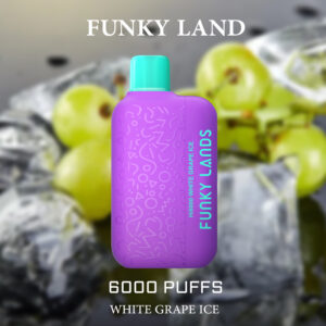 FUNKY LAND WHITE GRAPE ICE – 6000 PUFFS