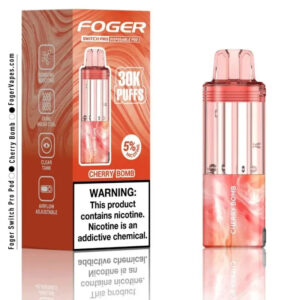 Foger Switch Pro 30K Disposable Pod (Requires Vape for Use) – Cherry Bomb (Pod)’
