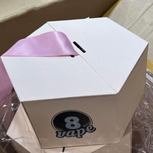 EightVape Pink Hexagon Gift Boxes with Lids – Default Title