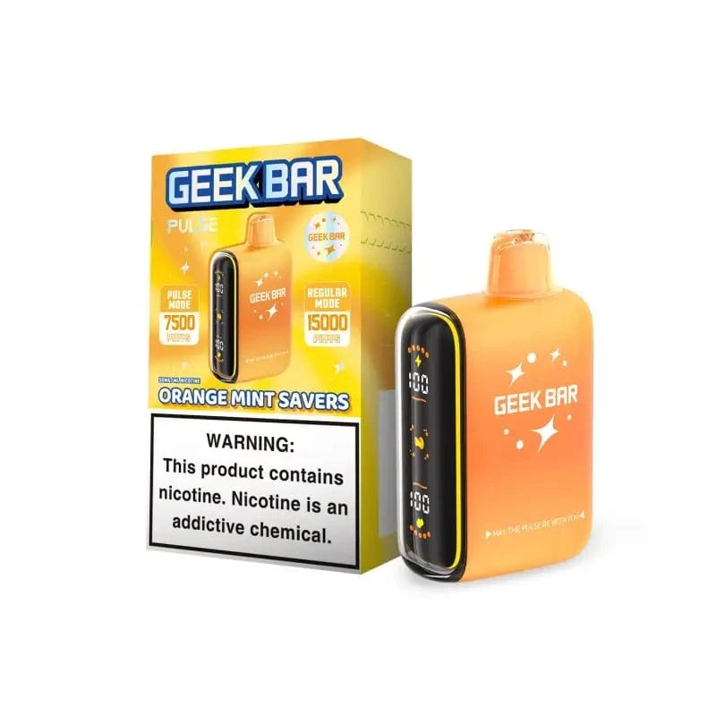 Geek Bar Pulse 15000 Disposable Vape (5%, 15000 Puffs) – Orange Mint Savers*