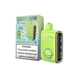 Geek Bar Pulse 15000 Disposable Vape (5%, 15000 Puffs) – Sour Apple B-Burst*