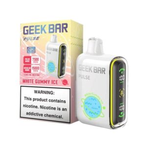 Geek Bar Pulse 15000 Disposable Vape (5%, 15000 Puffs) – White Gummy Ice*