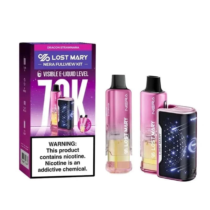 Lost Mary Nera Fullview 70K Disposable Kit (5%,70000 Puffs) – Dragon Strawnana
