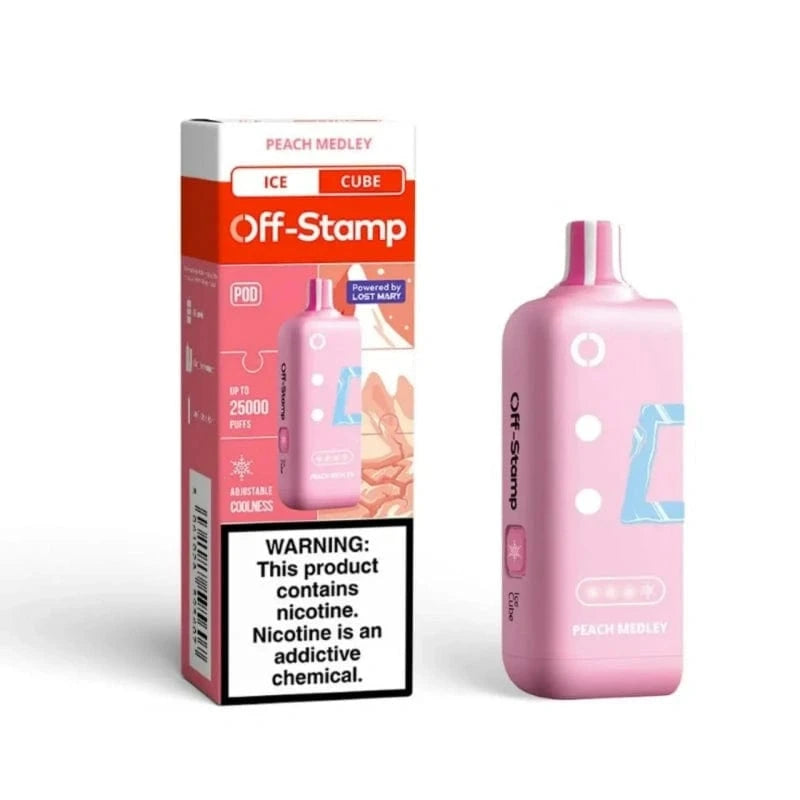 Off-Stamp X-CUBE Ice 25K Disposable Pod (5%, 25000 Puffs) – Peach Medley’