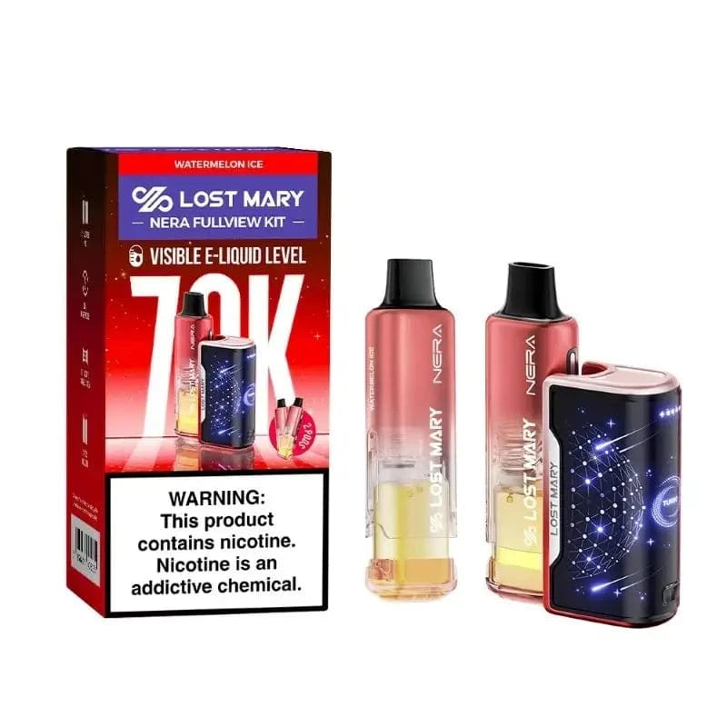 Lost Mary Nera Fullview 70K Disposable Kit (5%,70000 Puffs) – Watermelon Ice