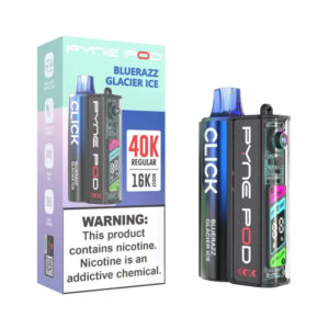 Pyne Pod Click 40K Disposable Vape Kit (5%, 40000 Puffs) – Bluerazz Glacier Ice