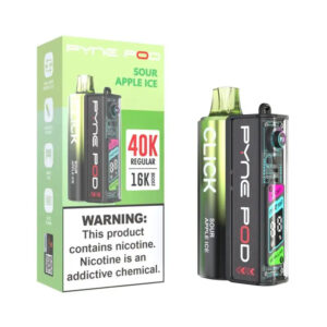 Pyne Pod Click 40K Disposable Vape Kit (5%, 40000 Puffs) – Sour Apple Ice