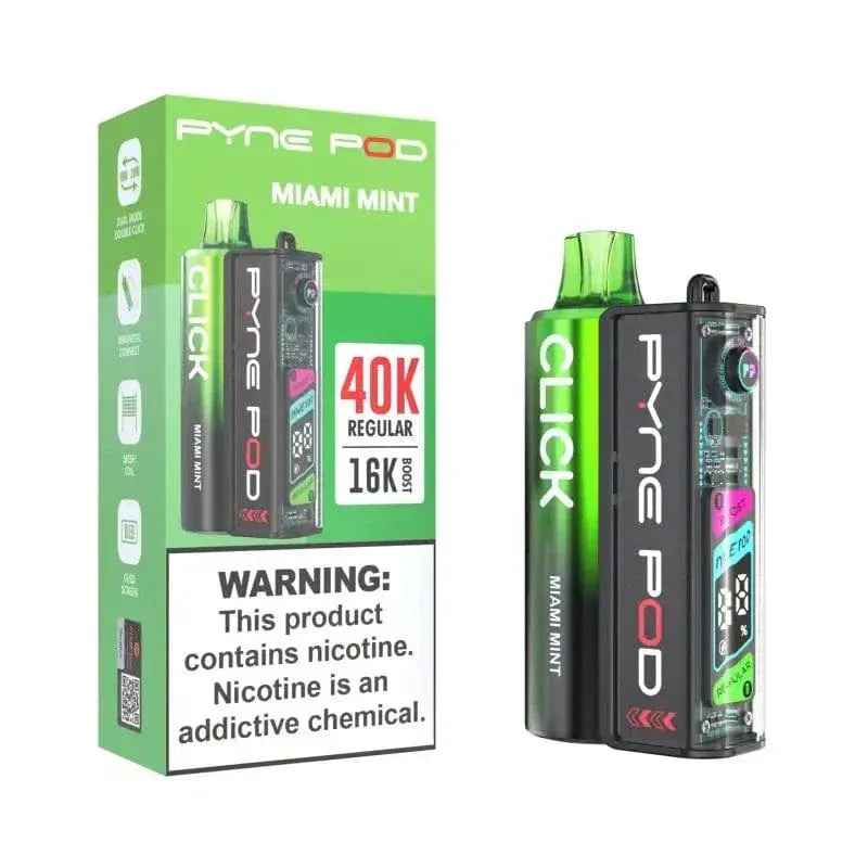 Pyne Pod Click 40K Disposable Vape Kit (5%, 40000 Puffs) (100% off) – Miami Mint