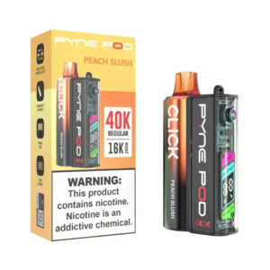Pyne Pod Click 40K Disposable Vape Kit (5%, 40000 Puffs) (100% off) – Peach Slush