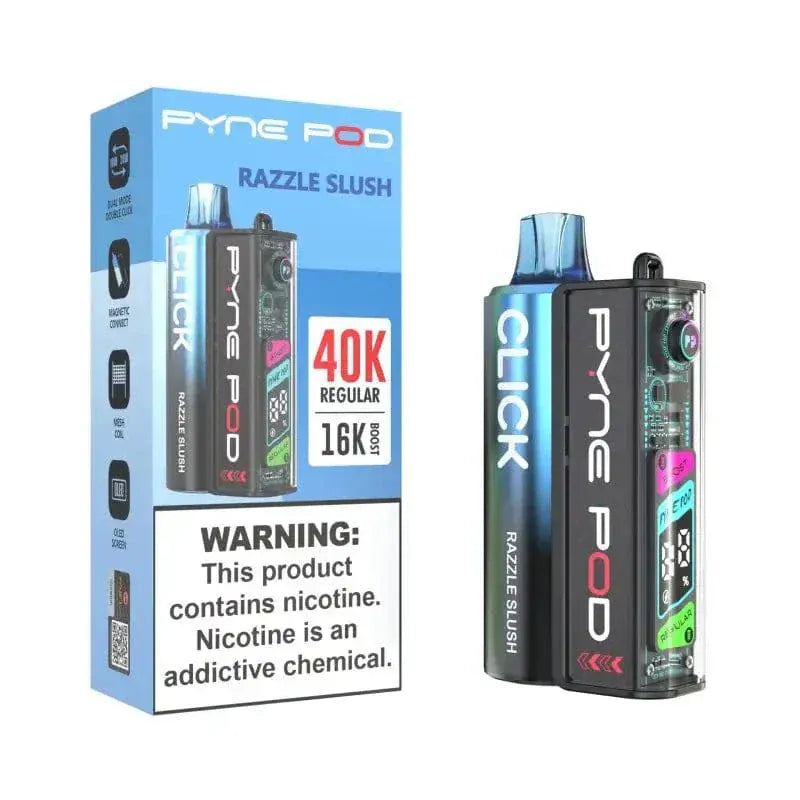 Pyne Pod Click 40K Disposable Vape Kit (5%, 40000 Puffs) (100% off) – Razzle Slush