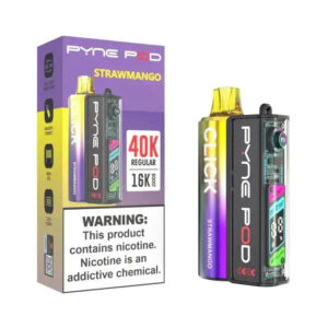 Pyne Pod Click 40K Disposable Vape Kit (5%, 40000 Puffs) (100% off) – Strawmango